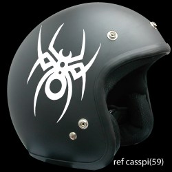 autocollant casque moto motif araignée spider