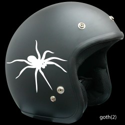 autocollant casque moto motif araignée