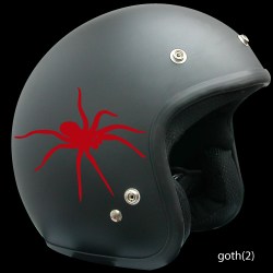 autocollant casque moto motif araignée