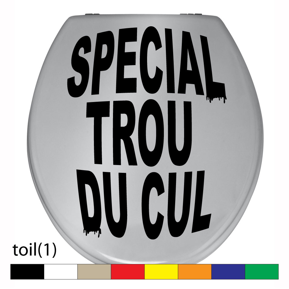 Stickers Motif Humour Stickers Toillettes Spécial Trou Du Cul