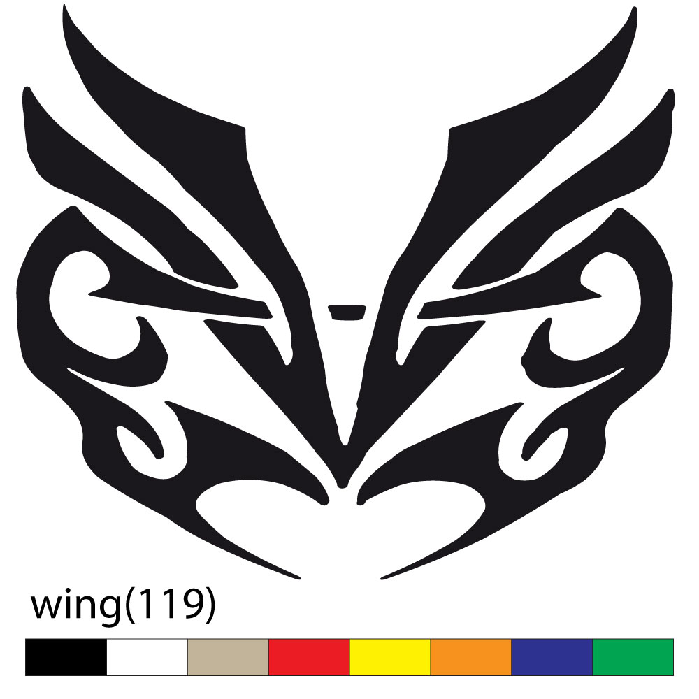 Stickers  motifs Tribal  Sticker ailes  ange tribal 